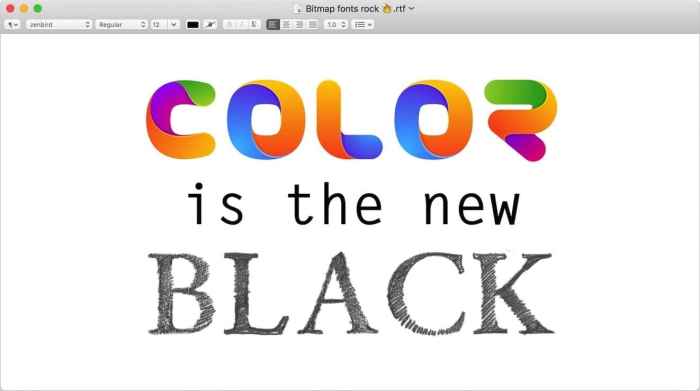 Abelone typography colours fontself grafis multicolor