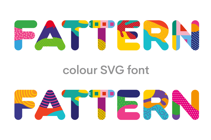 Bright colorful font effect vector vecteezy