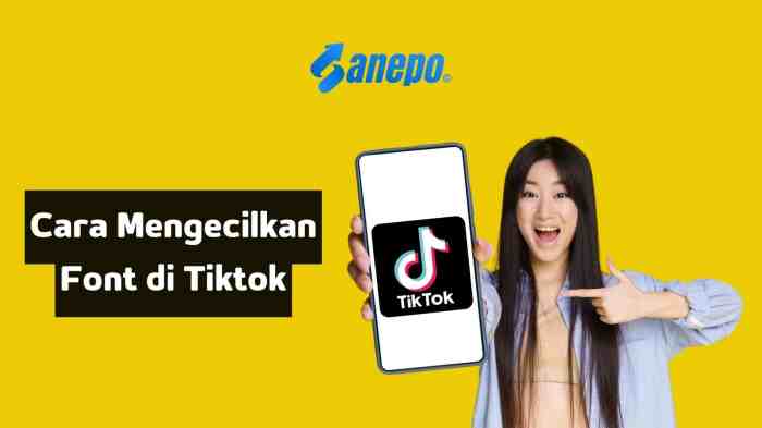 Cara Mengecilkan Tulisan Di Tiktok