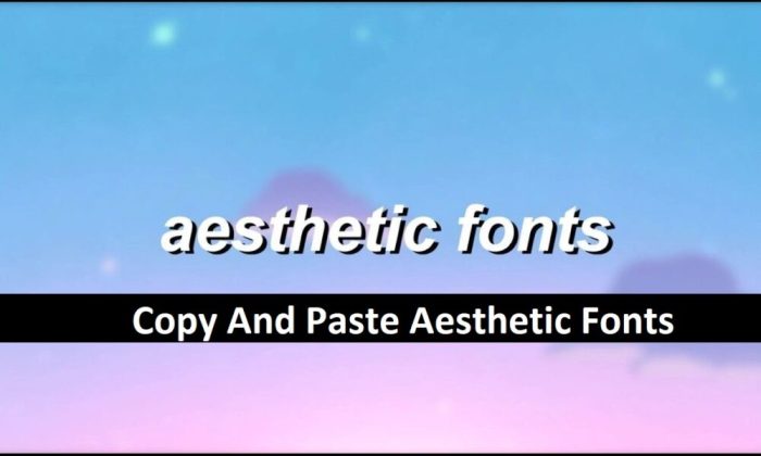 Font Aesthetic Copy And Paste