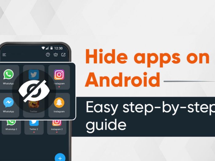 Android apps unhide visible