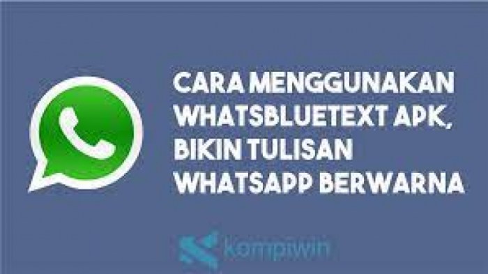 Membuat Tulisan Berwarna Di Wa