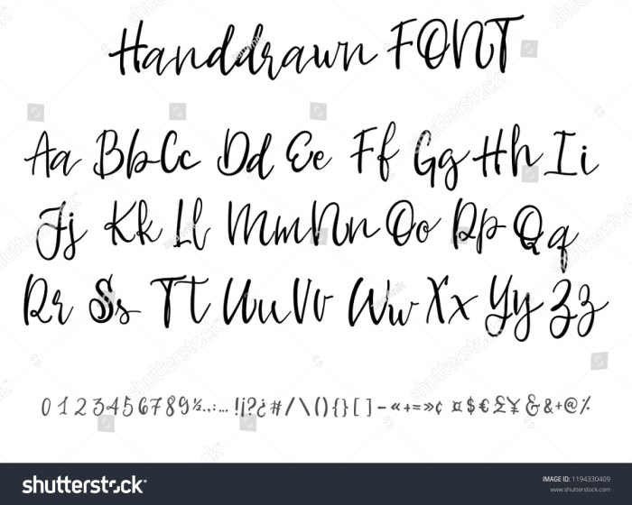 Handwriting Font Copy And Paste