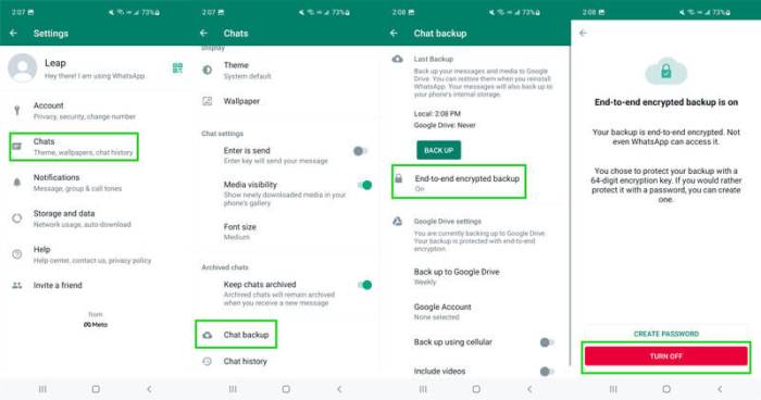 Cara Menonaktifkan Enkripsi End- To End Whatsapp